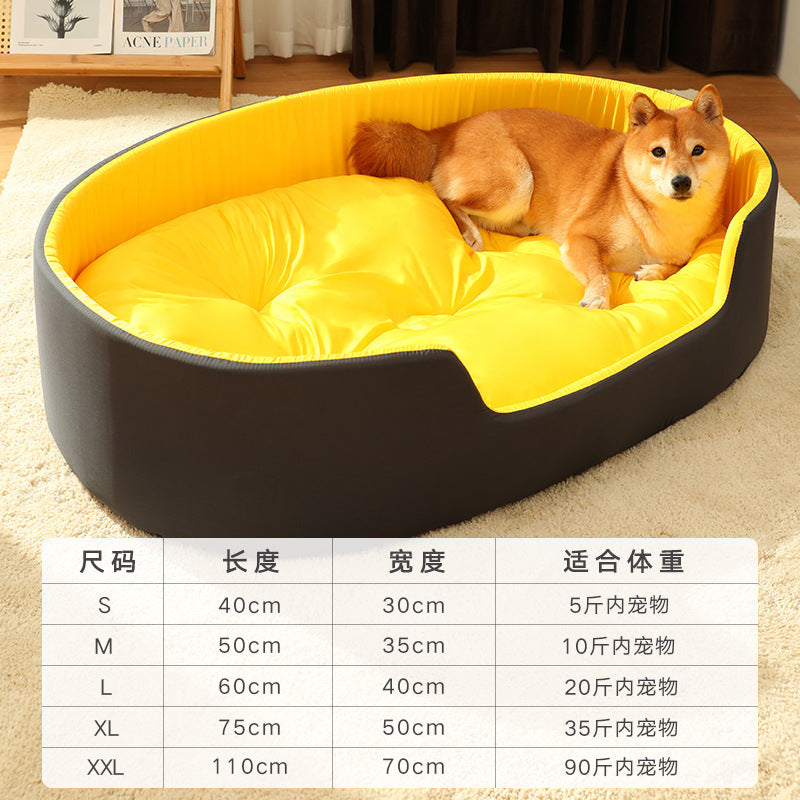 All-Season Pet Haven Bed with Washable Cover