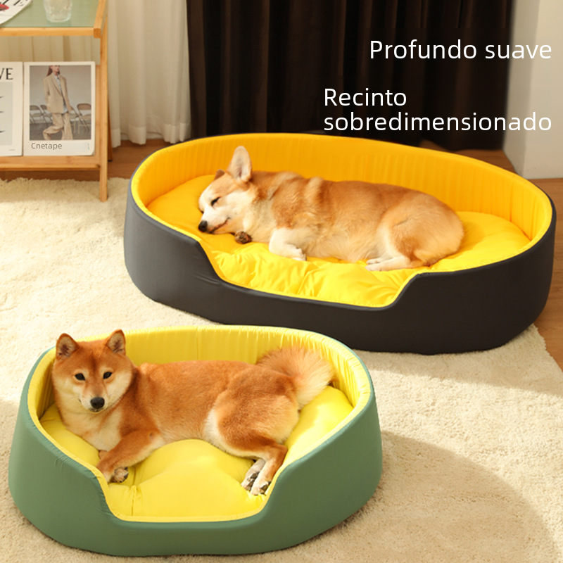 All-Season Pet Haven Bed with Washable Cover