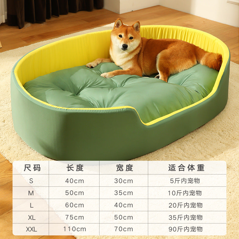 All-Season Pet Haven Bed with Washable Cover